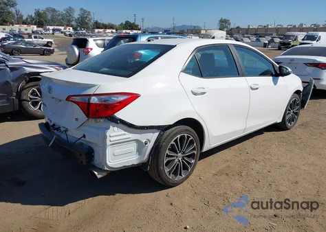 2016 Toyota Corolla S Plus z USA, uszkodzony, nr VIN 5YFBURHE3GP391212